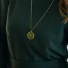 MATERIA Lebensblume Kette Gold Anhänger Mandala 925er Produktbild-Vorschau 2