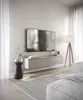 A modern living room with a wall-mounted TV board and a floor lamp. Náhľad obrázku produktu