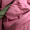 Basic Bettbezug Magenta  240 x 220 cm 100% Baumwolle Produktbild-Vorschau 3