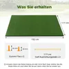 COSTWAY Golfová cvičná podložka včetně 2 gumových odpališť Náhled obrázku produktu 3