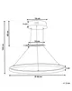 BELIANI Lampa wisząca złota aluminium żelazo zintegrowane Podgląd zdjęcia produktu 3