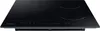 A black induction cooktop with two heating zones visible. Voir les images du produit