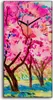 Wohnzimmer-Bild Leinwand Uhr 30x60 Malerei Abstrakt Produktbild-Vorschau 1