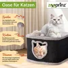 Katzenhöhle Katzenbett Katzenhaus Sisal Schwarz zooprinz | Produktbild-Vorschau 8