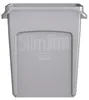 Rubbermaid Abfallbehälter Slim Jim mit Lüftungskanälen grau Produktbild-Vorschau 2