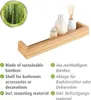 A bamboo shelf with bottles and diffuser reeds on a white background, with feature callouts. Náhľad obrázku produktu
