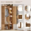 Sweiko 100x33x190cm garderobenschränke mit Produktbild-Vorschau 10