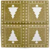 Sovie HOME Weihnachtsserviette White Tree in Gold aus Produktbild-Vorschau 4