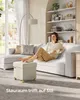SONGMICS Sitzhocker, 37L, klappbare Sitztruhe, Produktbild-Vorschau 3