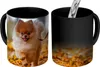 MuchoWow® Kouzelný pohár Pomeranian v listech 350 ml Barva Náhled obrázku produktu 1