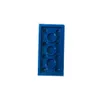 A single blue LEGO brick with three circular studs on a white background. Produktbild-Vorschau