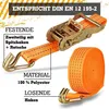 Safetytex Spanngurt 6 Meter 35mm 2000kg zweiteilig Anhänger Produktbild-Vorschau 3