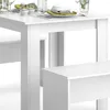 Stół jadalny Vicco Sentio Biały 80 x 80 cm z 2 ławkami, Podgląd zdjęcia produktu 6