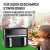 Gourmetmaxx Heißluftfritteuse Vario Doppelkammer 10l 2400W Anteprima dell’immagine prodotto 9