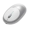 A silver and white wireless computer mouse is shown against a white background. Produktbild-Vorschau