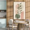 MuchoWow® - Leinwandbilder - Modern - Rosa - Grün - Natur - Produktbild-Vorschau 5