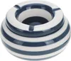 LS-LebenStil XL Sturm-Aschenbecher 14x9cm Maritim Blau Weiß Produktbild-Vorschau 1