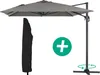 Parasol jardin déporté Alu "Sun 4" - Rectangle - 3 x 4 m + Voir les images du produit 1
