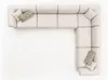 Ecksofa L-Form Beige Eckgarnitur Möbel Textil Stil 405x315 Produktbild-Vorschau 4