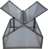 A wooden cold frame with clear plastic panels, shown with its hinged lids open. Produktbild-Vorschau