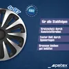 4 STK 17 Zoll Caliber schwarz PETEX Radkappen Produktbild-Vorschau 3