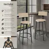 Tabourets de bar Poole - Bois clair industriel, Chêne Voir les images du produit 2