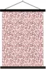 MuchoWow® Textilposter Pantherdruck - Rosa - Aquarellfarbe Produktbild-Vorschau 1
