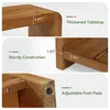Tribesigns Massivholz Flurbank, 150 cm Lange Schuhbank mit Produktbild-Vorschau 5