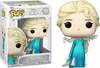 A Funko Pop! vinyl figure of Elsa from Disney's Frozen, shown in its original packaging and also displayed outside the box. Podgląd zdjęcia produktu