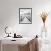 Gerahmtes Poster - Schwarzer Rahmen - Holz Brücke Meer - Produktbild-Vorschau 6