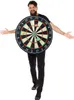 Darts Kostüm Dartscheibe Dart-Board mit drei Bällen für Erwachsene Einheitsgröße Unisex Damen Herren Fasching Karneval Mottoparty Darts-WM Paar- und Gruppenkostüm JGA Produktbild-Vorschau