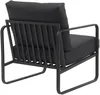 CLP Lounger Manea mit Metallgestell schwarz Kunstleder Produktbild-Vorschau 5