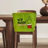 Weihnachtliche Stuhlhusse 48x64 cm mit Festtagsmuffel Motiv Produktbild-Vorschau 4