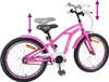 vidaXL Kinderfahrrad 22 Zoll für 7-12 Jahre alt Dunkelrosa Produktbild-Vorschau 6