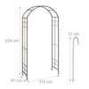 Relaxdays Arco di rose, metallo, arco da giardino, A x L x Anteprima dell’immagine prodotto 4