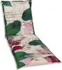 A lounge chair cushion with a leaf and brick pattern. Produktbild-Vorschau