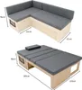 Canapé-lit en L pour camping-cars, coussins, 1800 x 1200 Voir les images du produit 3