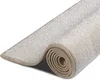 A close-up, studio shot of a rolled-up rug with a beige border, set against a white background. Produktbild-Vorschau