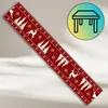 Bordowo-czerwony świąteczny obrus na stół Podgląd zdjęcia produktu 5