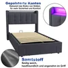 STILVORA Polsterbett 90x190cm Jugendbett Mit USB-Anschluss Produktbild-Vorschau 6