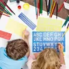 Buchstabenschablonen Set, 4-teilig, Kunststoff, Produktbild-Vorschau 2