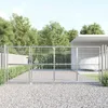 vidaXL Sieťová záhradná brána strieborná 350x125 cm Náhľad obrázku produktu 2