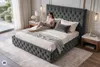 riess-ambiente Doppelbett PARIS 180x200cm grau Samt olive Produktbild-Vorschau 14