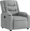 A light gray fabric recliner chair is shown from a front-side angle against a white background. Produktbild-Vorschau