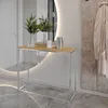 Furneo | Konsolentisch II - 80 cm - Eiche Wotan / Chrom Produktbild-Vorschau 2