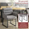 Ensemble de bancs d'angle avec table, deux chaises, tissu Voir les images du produit 7
