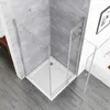 Duschkabine 90x75x195cm Eckeinstieg Schwingtür , 90 Produktbild-Vorschau 3