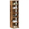 vidaXL Schuhschränke 2 Stk. Altholz-Optik 28x27x102 cm Produktbild-Vorschau 2