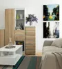 Cassettiera stretta VALESTRA - bianco / rovere sonoma Anteprima dell’immagine prodotto 4