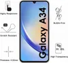 A marketing image showing a smartphone screen protector with feature callouts. Voir les images du produit
